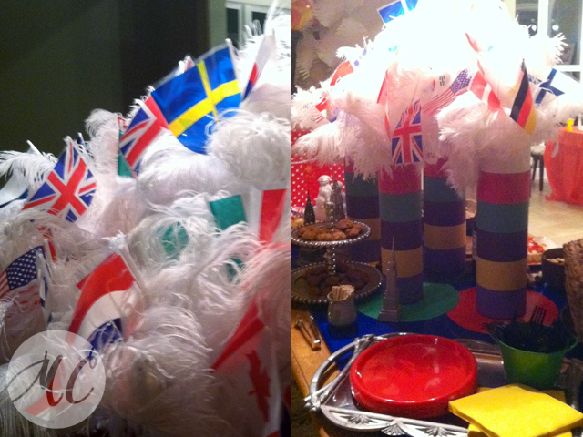 Winter Olympic Party Table